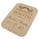 Rustic Wooden Photo Booth Table Sign Wedding Reception and Ceremony Sign