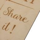 Rustic Wooden Photo Booth Table Sign Wedding Reception and Ceremony Sign