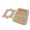 Rustic Wooden Photo Booth Table Sign Wedding Reception and Ceremony Sign