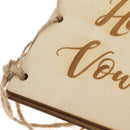 Unfinished Wooden Cover His Vows Her Vows Booklets Wedding Party Supplier