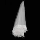 One Layer White 1.5m Bridal Veil Lace Bride Wedding Party Hair Accessories