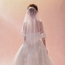 One Layer White 1.5m Bridal Veil Lace Bride Wedding Party Hair Accessories