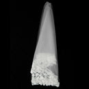 Wedding Bridal Veils Tulle One Layer Flower Edge No Comb 1.5m White