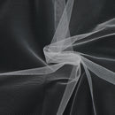 Wedding Bridal Veils Tulle One Layer Flower Edge No Comb 1.5m White