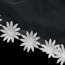 Bridal Wedding Veil One Layer Veil Lace Flower Edge 1.5m Wedding Accessories