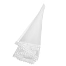 White Bridal Single Layer Veil Star Lace Flower Edge Bridal Wedding Veil Tulle Veil