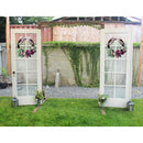 Rattan Artificial Flower Wreath Front Door Wreath Wedding Decor Light Pink
