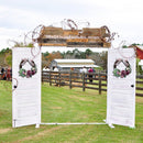 Rattan Artificial Flower Wreath Front Door Wreath Wedding Decor Light Pink