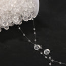 1Roll of 99ft Crystal Strands Chain Garland Beads for Bridal Bouquet Wedding Christmas Party Decoration