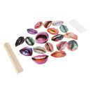 Set of 20pcs Funny Bachelor Hen Stag Night DIY Photo Props Lips Cosplay Costume