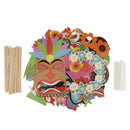 Set of 60pcs Tropical Mask Photo Booth Prop Summer Beach Party Accessories