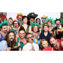 Set of 60pcs Tropical Mask Photo Booth Prop Summer Beach Party Accessories