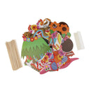 Set of 60pcs Tropical Mask Photo Booth Prop Summer Beach Party Accessories