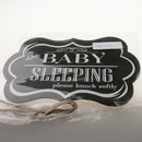 Wood Hanging Sign Chalkboard Sign Baby Sleeping for Front Door Hanger