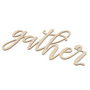 Gather Wooden Sign Embellishment Wooden Cutout Home Wall Decor DIY