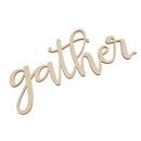 Gather Wooden Sign Embellishment Wooden Cutout Home Wall Decor DIY