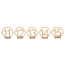 20 Sets Wooden Hexagon 1-20 Table Numbers for Wedding Party Table Decor