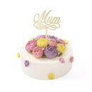 Mom Letters Cake Topper Mother Mum Birthday Party Cake Baking Decor Gold