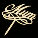Mom Letters Cake Topper Mother Mum Birthday Party Cake Baking Decor Gold