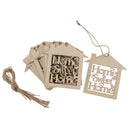 Pack of 10pcs Rustic Wooden Cutout DIY Craft Wooden Hanging Embellishments -Home Sweet Home
