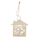 Pack of 10pcs Rustic Wooden Cutout DIY Craft Wooden Hanging Embellishments -Home Sweet Home
