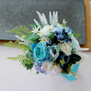 Wedding Bouquet Artificial Flower Rose Buds Bride Bridesmaid Holding Flowers