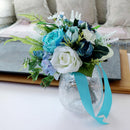 Wedding Bouquet Artificial Flower Rose Buds Bride Bridesmaid Holding Flowers