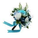 Wedding Bouquet Artificial Flower Rose Buds Bride Bridesmaid Holding Flowers