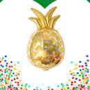 Pack of 5 Happy Birthday Pineapple Star Balloon Set Hawaiian Luau Party Supplies