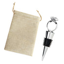 Romantic Diamond Ring Wine and Beverage Bottle Stopper Wedding Favor Home Bar Tool