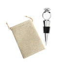 Romantic Diamond Ring Wine and Beverage Bottle Stopper Wedding Favor Home Bar Tool