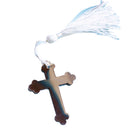 Silver Metal Cross Bookmark with Tassel Boxes Baby Shower Party Gift Favor