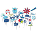 Pack of 21/Set Birthday Photo Booth Props Boy Baby Shower Mask Photobooth Props