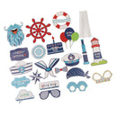 Pack of 21/Set Birthday Photo Booth Props Boy Baby Shower Mask Photobooth Props