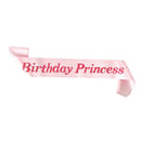 Birthday Princess Satin Sash Girls Birthday Hen Stag Party Fancy Dress