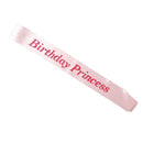 Birthday Princess Satin Sash Girls Birthday Hen Stag Party Fancy Dress