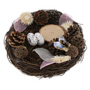 Handmade Romantic Bird Nest Wedding Ring Bearer Pine Cone Wedding Supplies
