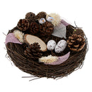 Handmade Romantic Bird Nest Wedding Ring Bearer Pine Cone Wedding Supplies