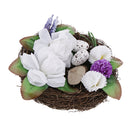 Novelty Ring Pillow Rustic Woodland Nature Birds Nest for Wedding Ring