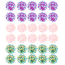 30 Pieces Rhinestone Spacer Crystal Clay Round Beads Jewelry Findings DIY Crafts Decoration