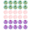 30 Pieces Rhinestone Spacer Crystal Clay Round Beads Jewelry Findings DIY Crafts Decoration