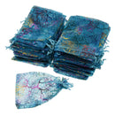 100 Pieces Drawstring Organza Pouch Candy Gifts Jewelry Bag Wedding Party Supplies Navy Blue
