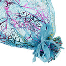 100 Pieces Drawstring Organza Pouch Candy Gifts Jewelry Bag Wedding Party Supplies Navy Blue
