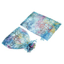 100 Pieces Coralline Candy Gifts Jewelry Bag Drawstring Organza Pouch Wedding Party Supplies Navy Blue