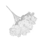 12 Pieces Artificial Bride Flowers Bouquet Wedding Party Home Festival Decoration Trims White