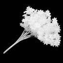12 Pieces Artificial Bride Flowers Bouquet Wedding Party Home Festival Decoration Trims White