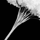 12 Pieces Artificial Bride Flowers Bouquet Wedding Party Home Festival Decoration Trims White