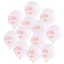 10 Pieces Latex White Balloons with Pink Bride To Be Printed for Wedding Bridal Shower Party Decoration