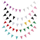 Fabric Triangle Pennant Banner Wedding Party Hanging Decor Pink And Green