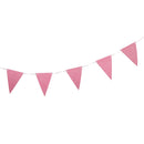 Fabric Triangle Pennant Banner Wedding Party Hanging Decor Pink And Green